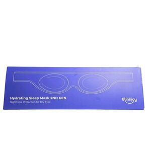 Blinkjoy Hydrating Sleep Mask 2nd Gen Dry Eye Night Mask w/ Case & Box
